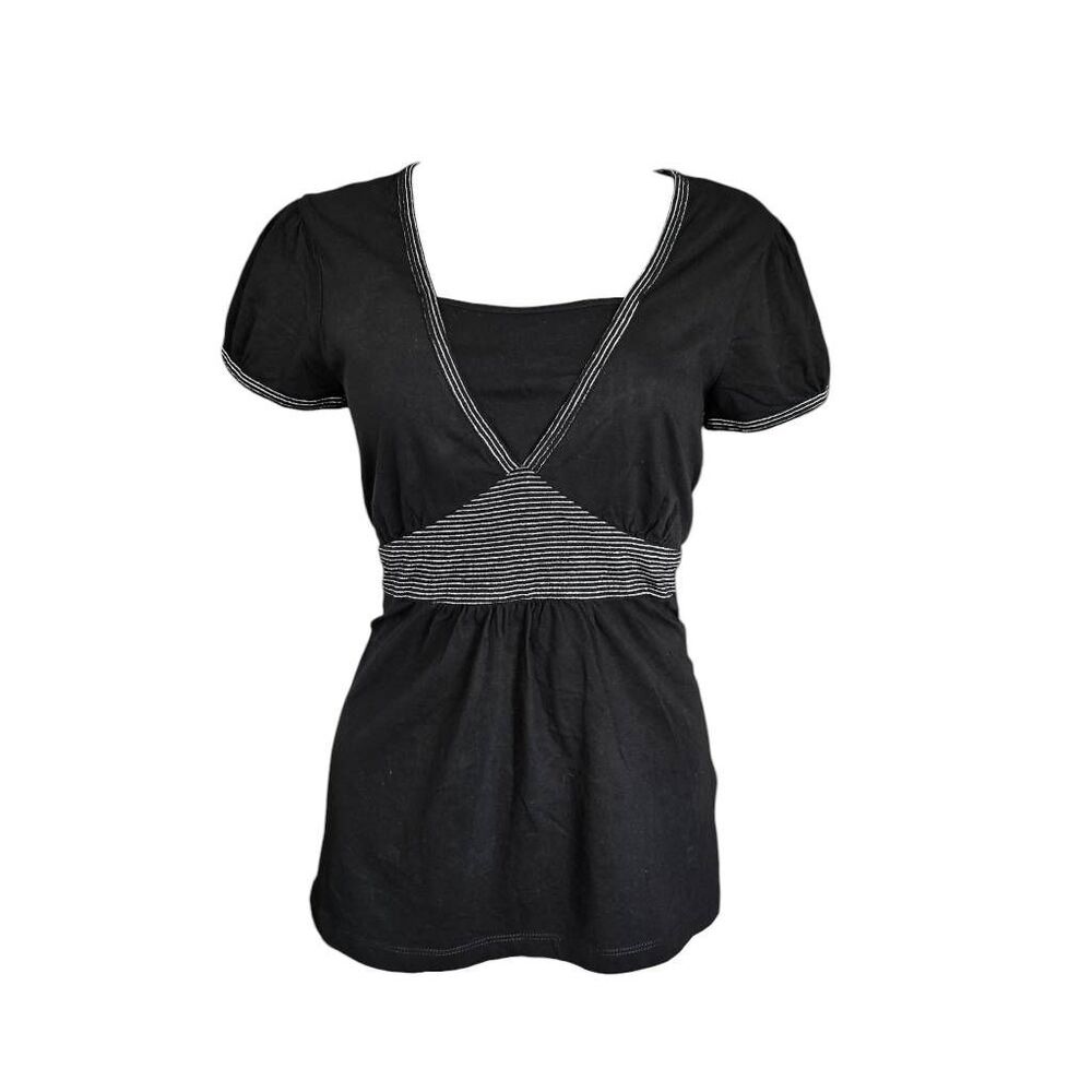 goth faux-layer babydoll top